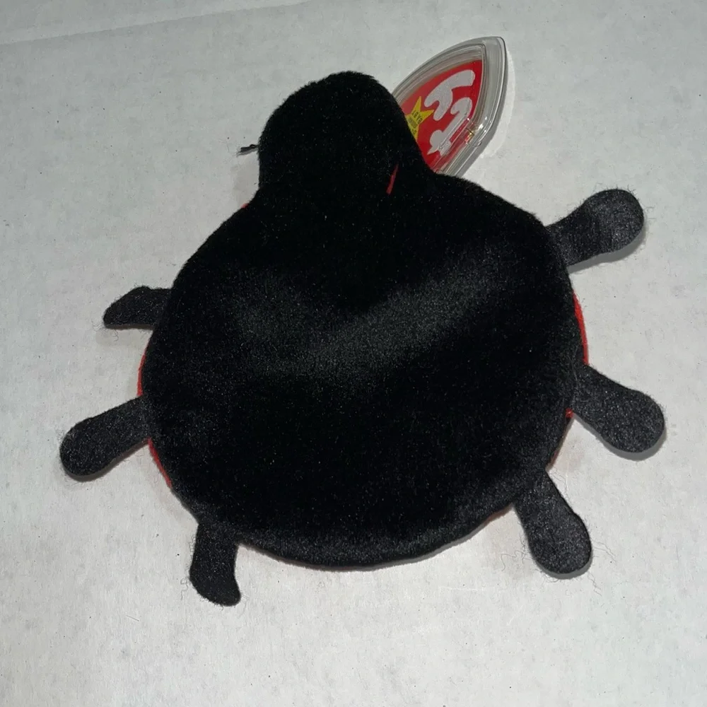 TY Beanie Babies Whisper Deer,‎ Lucky Ladybug, Flitter Butterfly Rocket Blue Jay